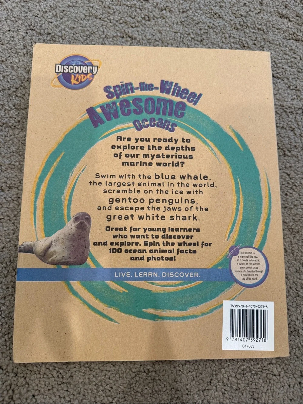 Discovery Kids Spin-the-Wheel Awesome Oceans Activities and Puzzles Book